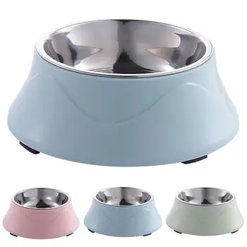 

Dog Bowl Non-slip Base Stainless Steel Cat Bowl Pet Bowl for Food Anti-fall Feeding Bowl Pet Supplies Feeding Bowls
