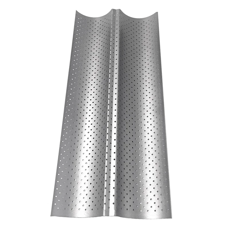 1Pcs Non-Stick Perforated Baguette Pan French Bread Mold Wave Loaf, 1 Pack