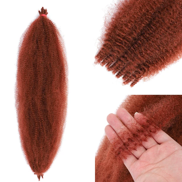 Afro Kinky Marely Braiding Crochet Hair Springy Afro Twist Hair Kinky Bulk Hair Extensions For African Women Braids YunRong 350