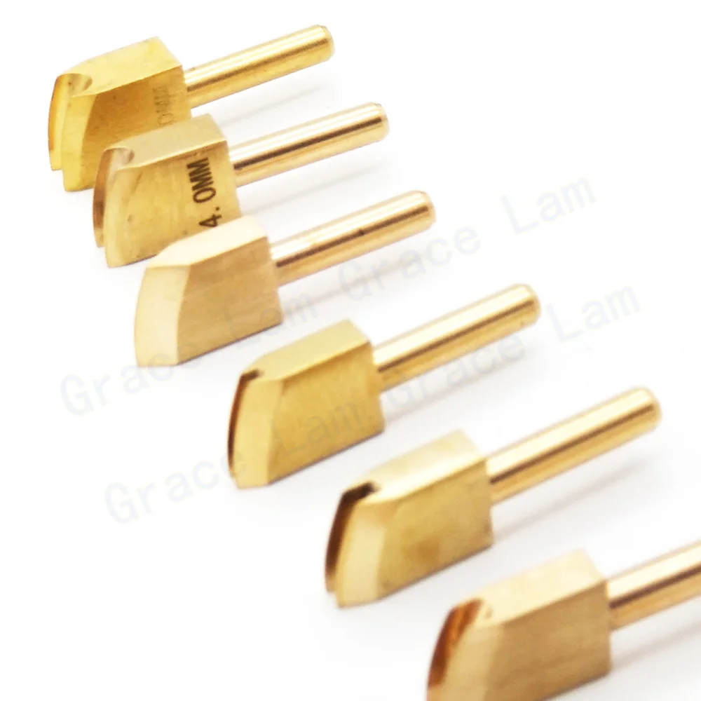 Leather Edge Tool Sets Soldering Iron Tips Lineer Edging Creaser Brass Head for Leather Craft DIY Creasing and Seal Polishing leather craft tool kit leather craft tool leather craft tools leather tools