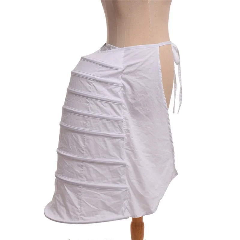 Victorian White Petticoat Underskirt Women Rococo Crinoline Cage Bustle White Half Slip Victorian White Petticoat Underskirt Women Rococo Crinoline Cage Bustle White Half Slip