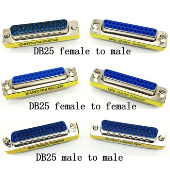 

DB25 D-Sub 25pin Connectors Mini Gender Changer Adapter RS232 Serial Connector Male To Male Female To Female Female To Male