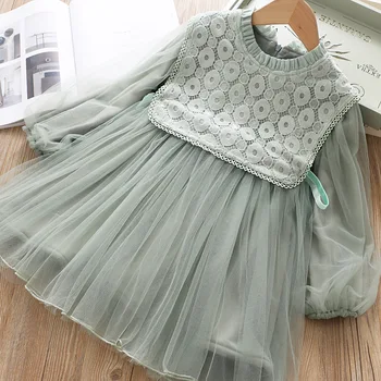 

Winter Girls Dress Princess Lace Warm Lining Thicken Girl Dresses Kids Dress For Girls Children Dress