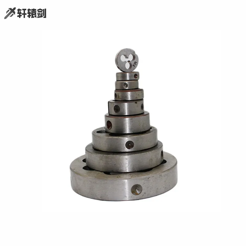 11Pc HSS Hard Metric Thread Threading Left Hand Die Tool Set Pitch Bit M3-M20