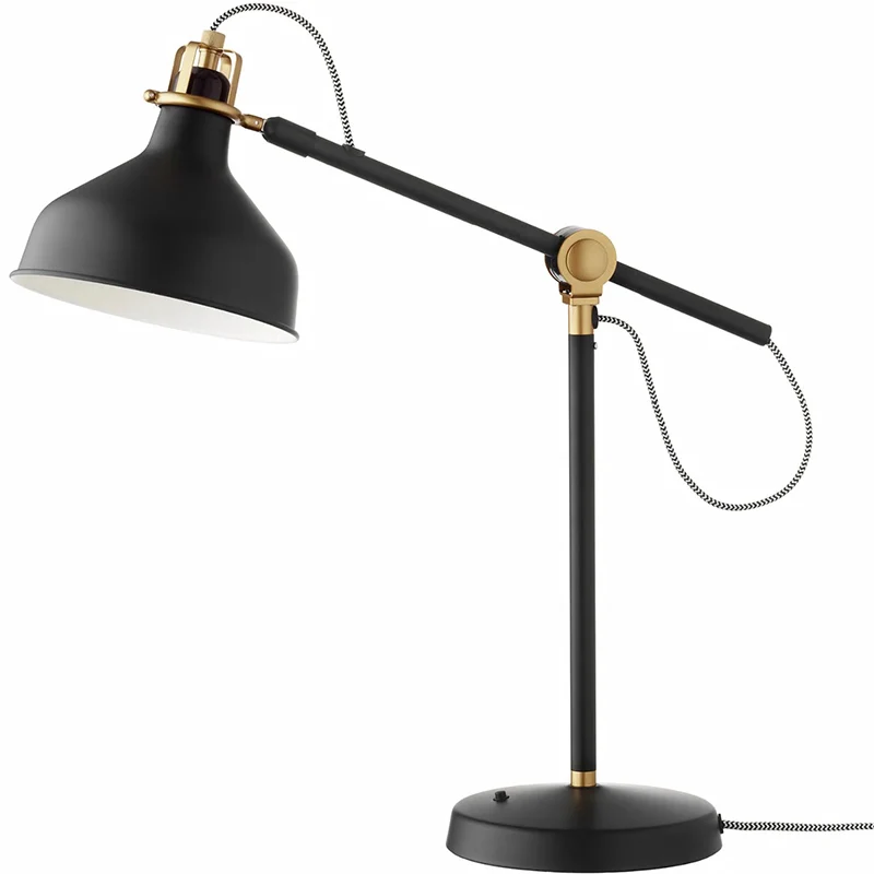 Black table lamp Современный минималистский свет шикарная Напольная Лампа светодиодный Американский креативный Декор Гостиная Спальня Кабинет скандинавский Вертикальный Торшер - Цвет абажура: Black table lamp