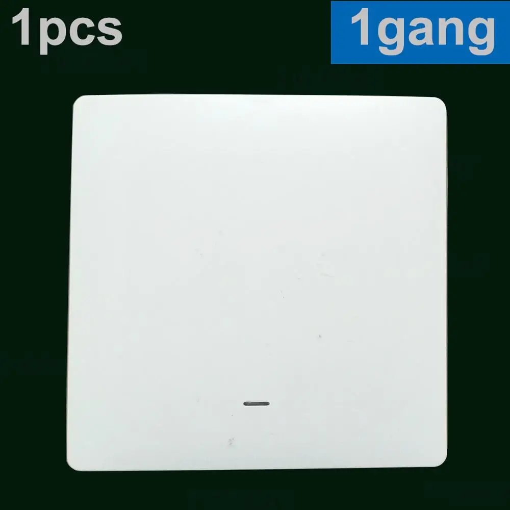 1PCS button EU 1gang Умный светильник, кнопка включения, ЕС, Великобритания, Wi-Fi разъем, беспроводная настенная розетка, пульт дистанционного управления, приложение Tuya Alexa Google Home Assistant IFTTT - Цвет: 1PCS button EU 1gang