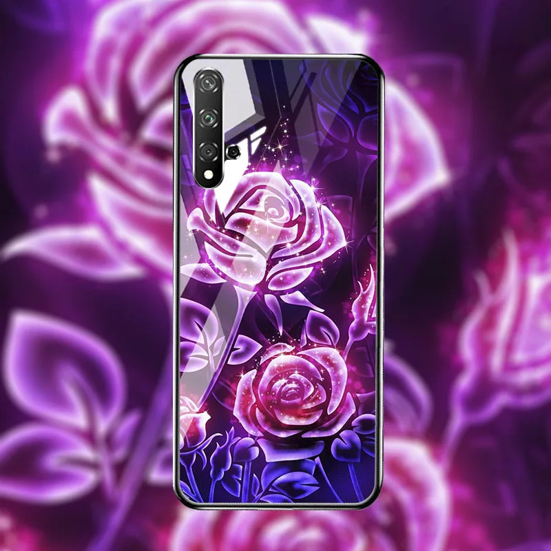 Чехол из закаленного стекла для huawei Honor 20 чехол, Жесткий ПК, цветной чехол для huawei Honor 20, чехол-бампер Honor20 pro чехол, задняя крышка