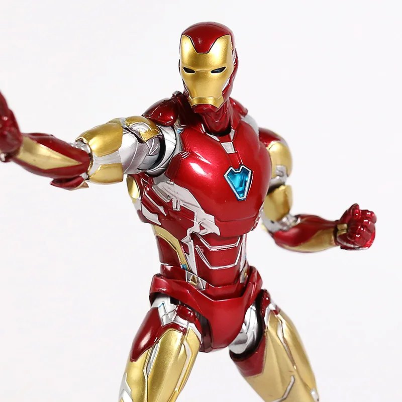 Аниме СВЧ Marvel Мстители 4 Endgame Железный человек MK85 фигурка 16 см Mark 85 модель игрушки куклы для Рождественский подарок