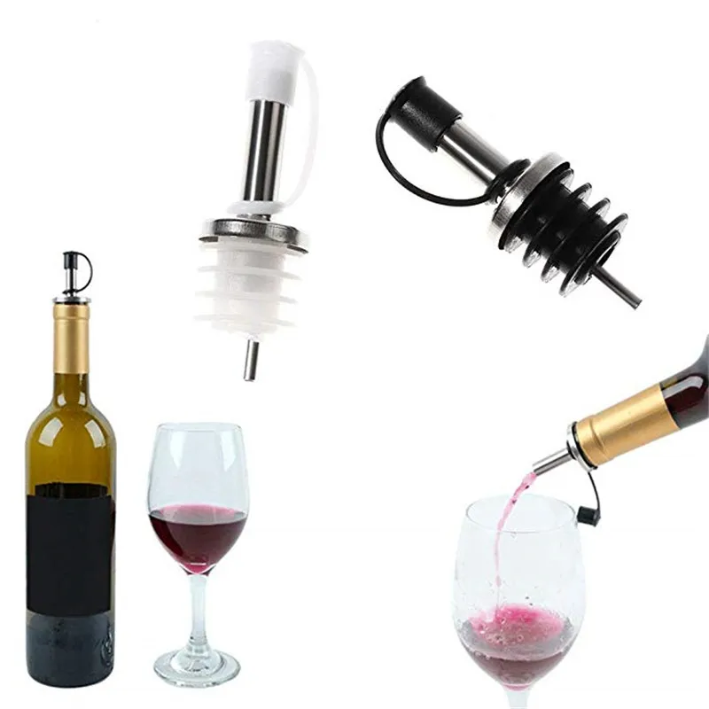 1 шт. бутылка для масла из нержавеющей стали Pourer/рот со стоппером колба сухая насадка для винной бутылки вилка оливковый дозатор для кухни