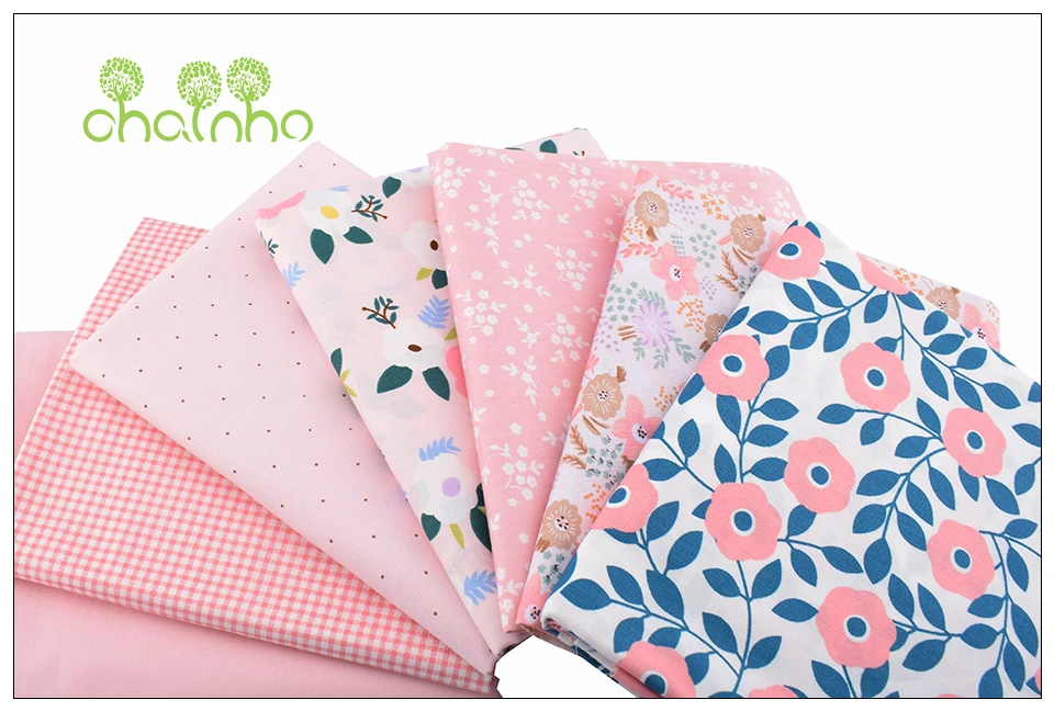 Chainho, Цветочная серия, печатные твиловая, хлопковая ткань, одежда в стиле пэчворк набор «сделай сам» для лоскутного шитья для детей и малышей мультяшная одежда Материал