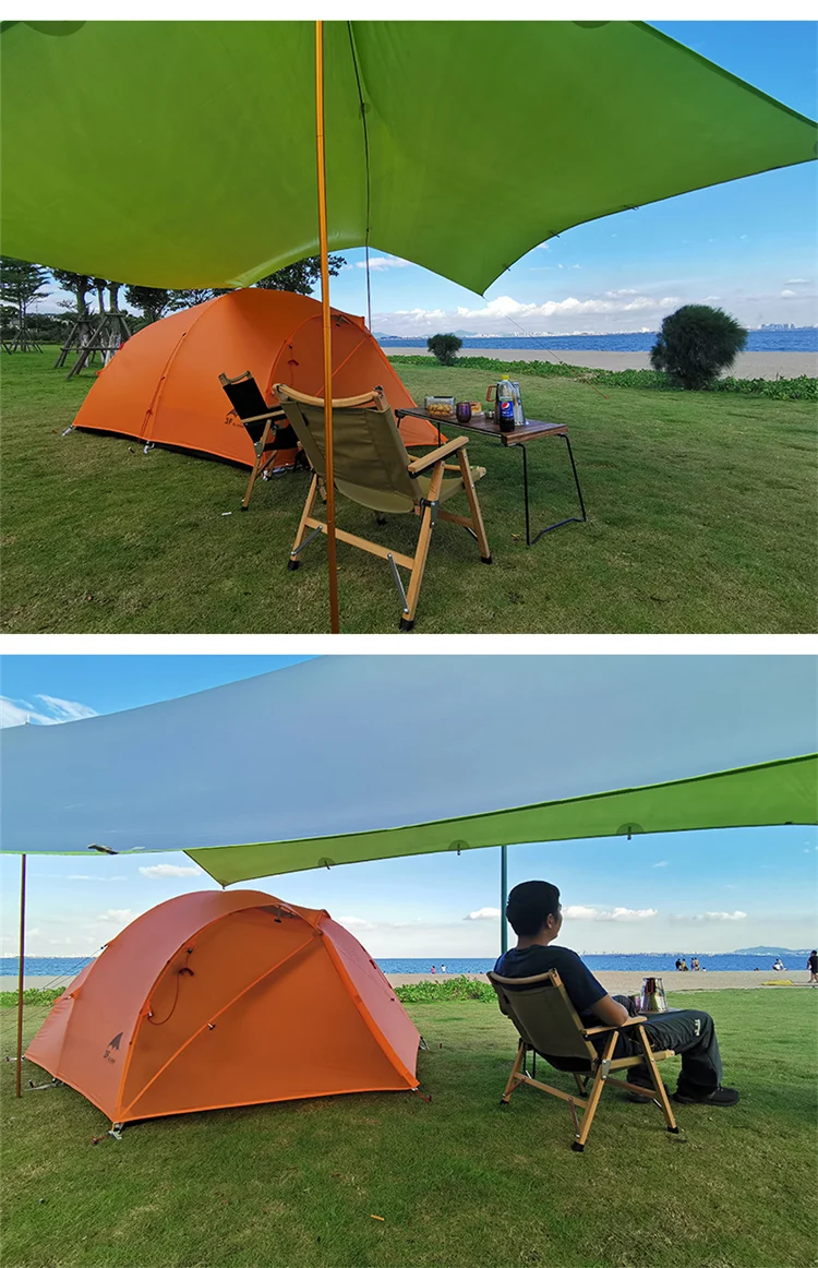 3F UL шестерни палатки Открытый Кемпинг Сверхлегкий 4 человека 3/4 Сезон Водонепроницаемый большая палатка для всей семьи