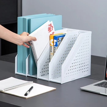 

Foldable file frame multi-layer telescopic book stand integrated file frame file box, office, bedroom desktop storage