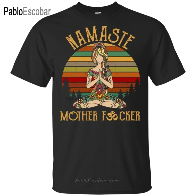 Forberedelse Enrich Munk Om Namaste Yoga T-Shirt Namaste Awesome Gifts Birthday Gifts For Yogi S-3Xl  Custom Screen Printed Tee Shirt