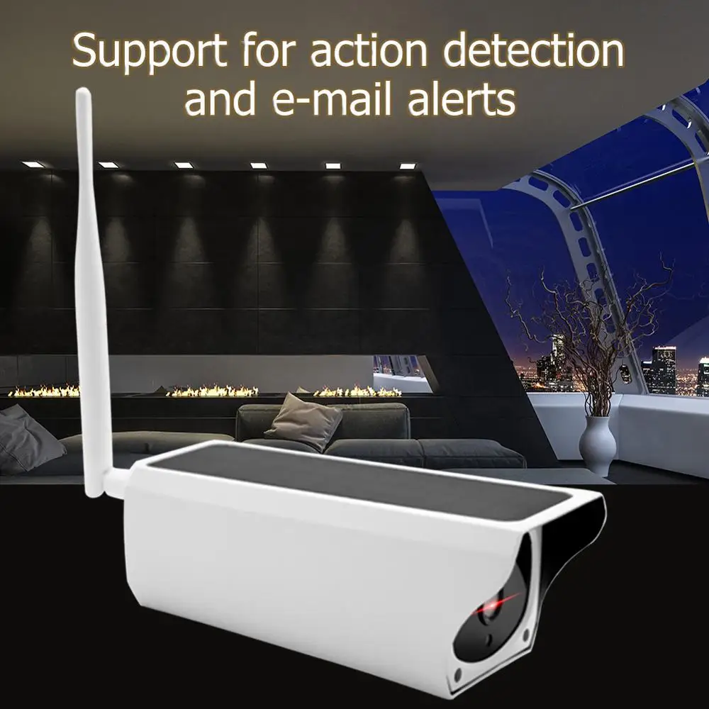 1080P Full-HD Solar IP Camera 2MP Wireless WiFi IP67 Waterproof Camcorder Home Security Protection Video Surveillance Camera new