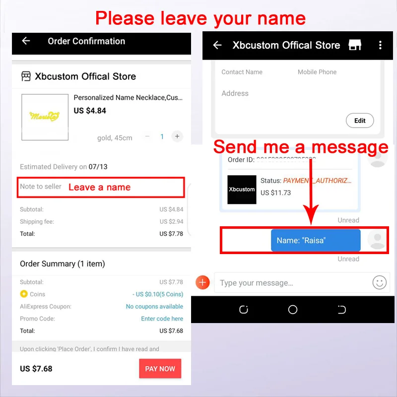 Персонализированное имя ожерелье из нержавеющей стали ссылка Винтаж на заказ