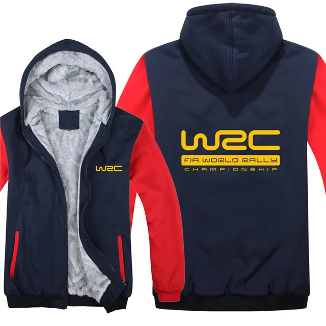 Зимний чемпионат мира по ралли WRC толстовки мужские модные пальто шерстяная куртка с подкладкой WRC Толстовка Зимняя Теплая Флисовая хлопковая - Цвет: 3