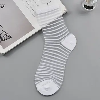 

Fashions Super Thin Crystal Silk Middle Socks Socks Breathable Fashion Casual Comfortable Middle Socks 2018 waresale