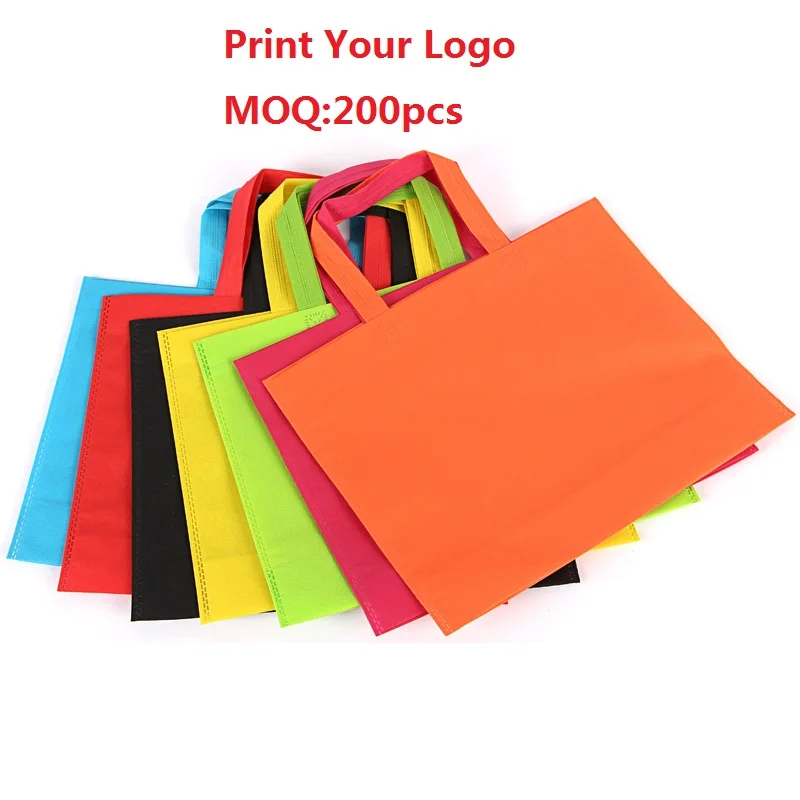 200 шт. сумки для покупок из нетканого материала с вашим логотипом | Дом и сад
