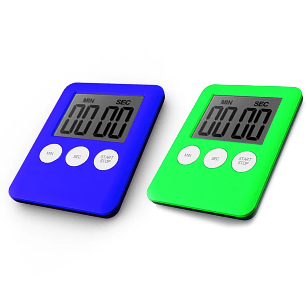 LCD Digital Bathroom Waterproof Shower Timer 7*5.3*0.9cm ABS Durable electric Button battery Simple operation