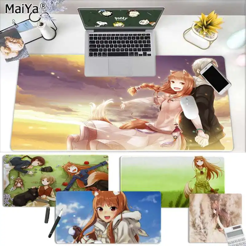 Коврик для мыши Maiya Spice and Wolf Holo Cute Beauty Anime Girls1 игровой коврик с закругленными