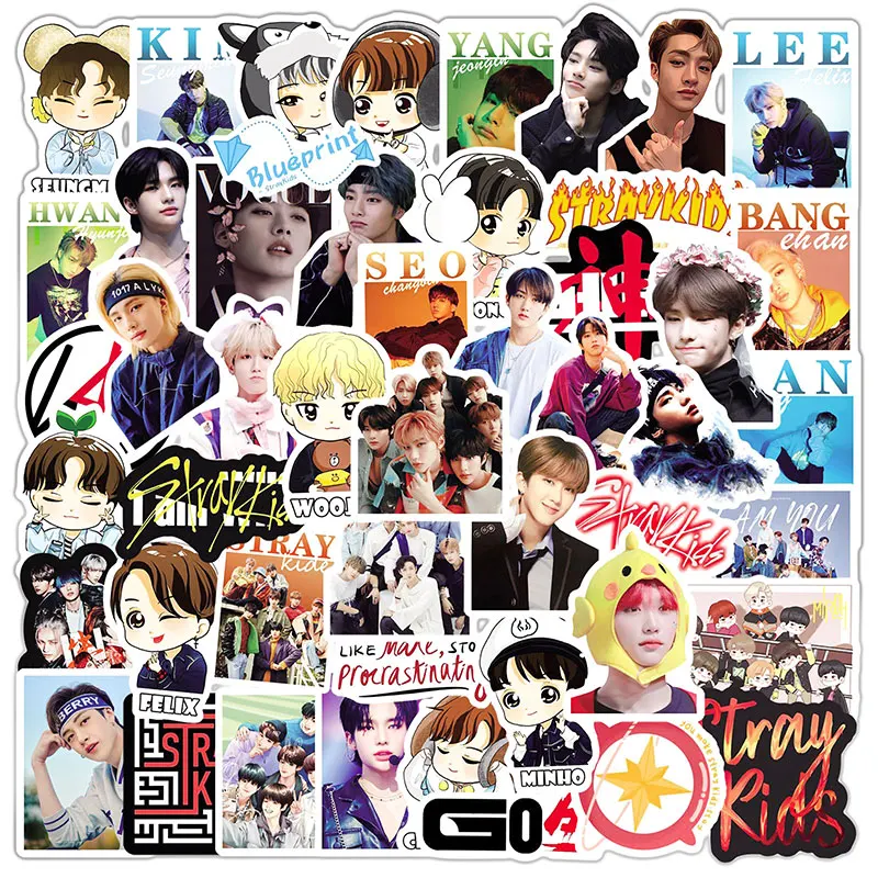 10/30/50 unids/pack niños perdidos k-pop coreano pegatinas nevera coche casco DIY caja de regalo bicicleta calcomanía de guitarra portátil Skate Etc.
