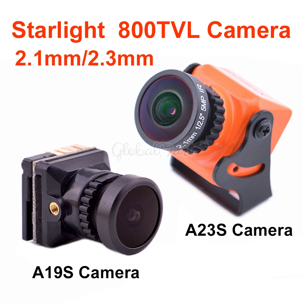 Starlight 800TVL 1/1.8'' Level sensor OSD FPV camera NTSC/PAL Switchable 2.1mm / 2.3mm Lens Camera for RC Racing Drone | Игрушки и