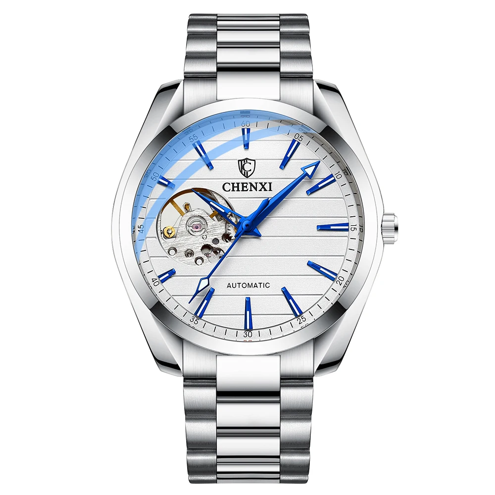 Men's Automatic Mechanical Top Brand Stainless Steel Waterproof Swiss Movement High Quality Watches Relogio Masculino 