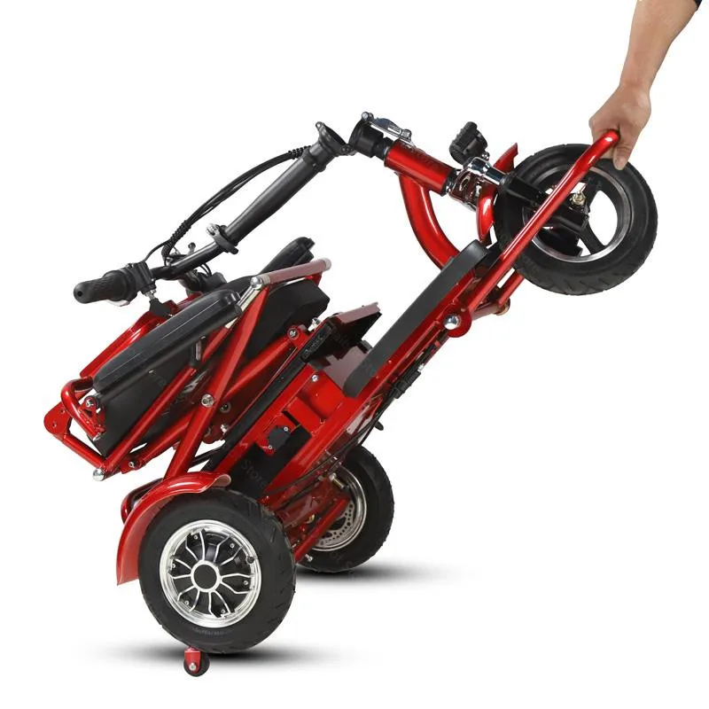 Smart Electric Scooter Tricycle 3 Wheels Electric Scooters 48V 20AH 80KM Portable Folding Electric Scooter For ElderlyDisabled (4)