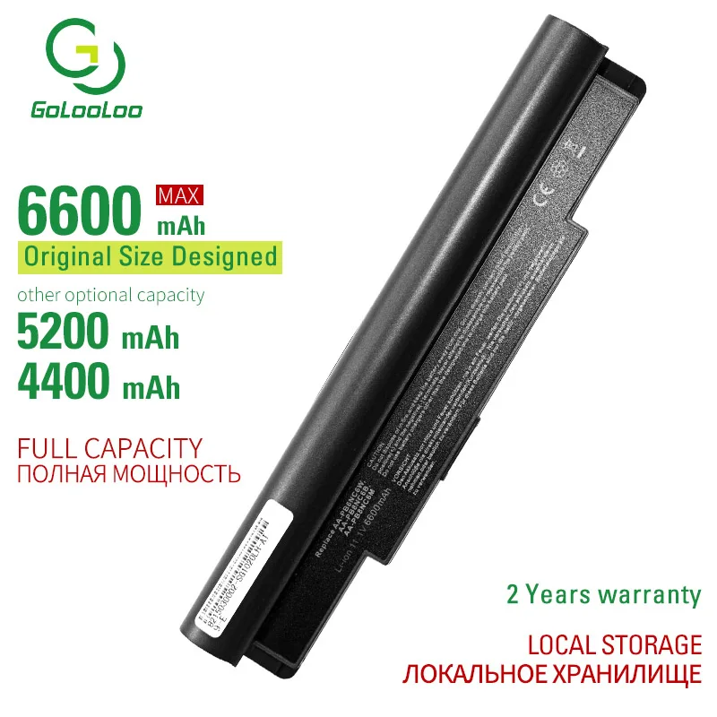 Golooloo ноутбука Батарея для Sumsung AA-PB6NC6E AA-PB6NC6W AA-PB8NC6B BA43-00189A N10 N110 N120 N140 N270 N510 NC10 NC20