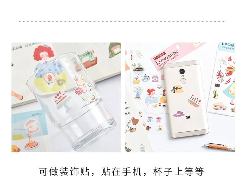 Креативная милая девушка наклейка s Скрапбукинг Kawaii Руководство DIY bullet journal наклейка Повседневная жизнь дневник стационарные принадлежности 06569