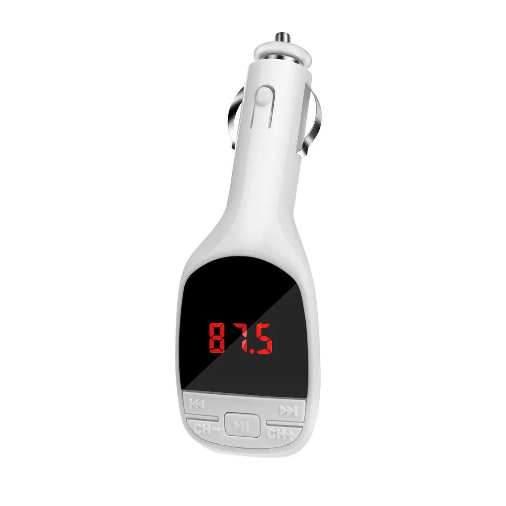 

2020 New Wireless MP3 Player Speaker Auto FM Transmitter Modulator LED Car Kit USB Charger SD MMC Remote Sound Amplifier #PY10