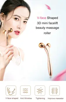 

3D Roller Face Lifting Artifact Y Shaped Beauty Roller Massager Anti-cellulite Full Body Slimming Device Facial Wrinkle Remover