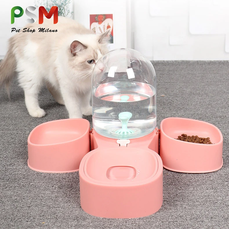 BPS Cat Water Fountain 2L Plastic Bowl Cat Food Dispenser Fountain for Cats Drinker for Cats Automatic Pet Feeder Accessories