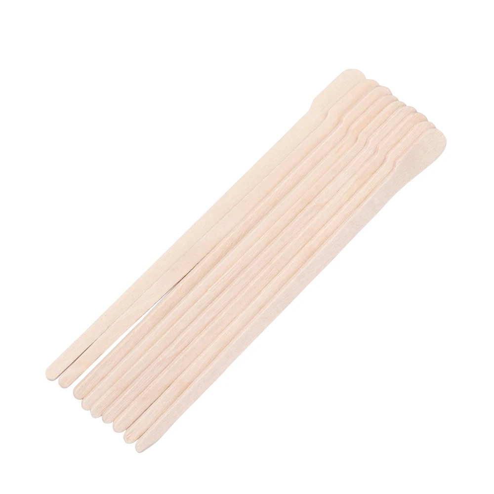 100 Pcs Disposable Waxing Wax Wooden Bamboo Sticks Spatula Tongue Depressor Kit Hair Removal Cream Depilatory Beauty Tool 5
