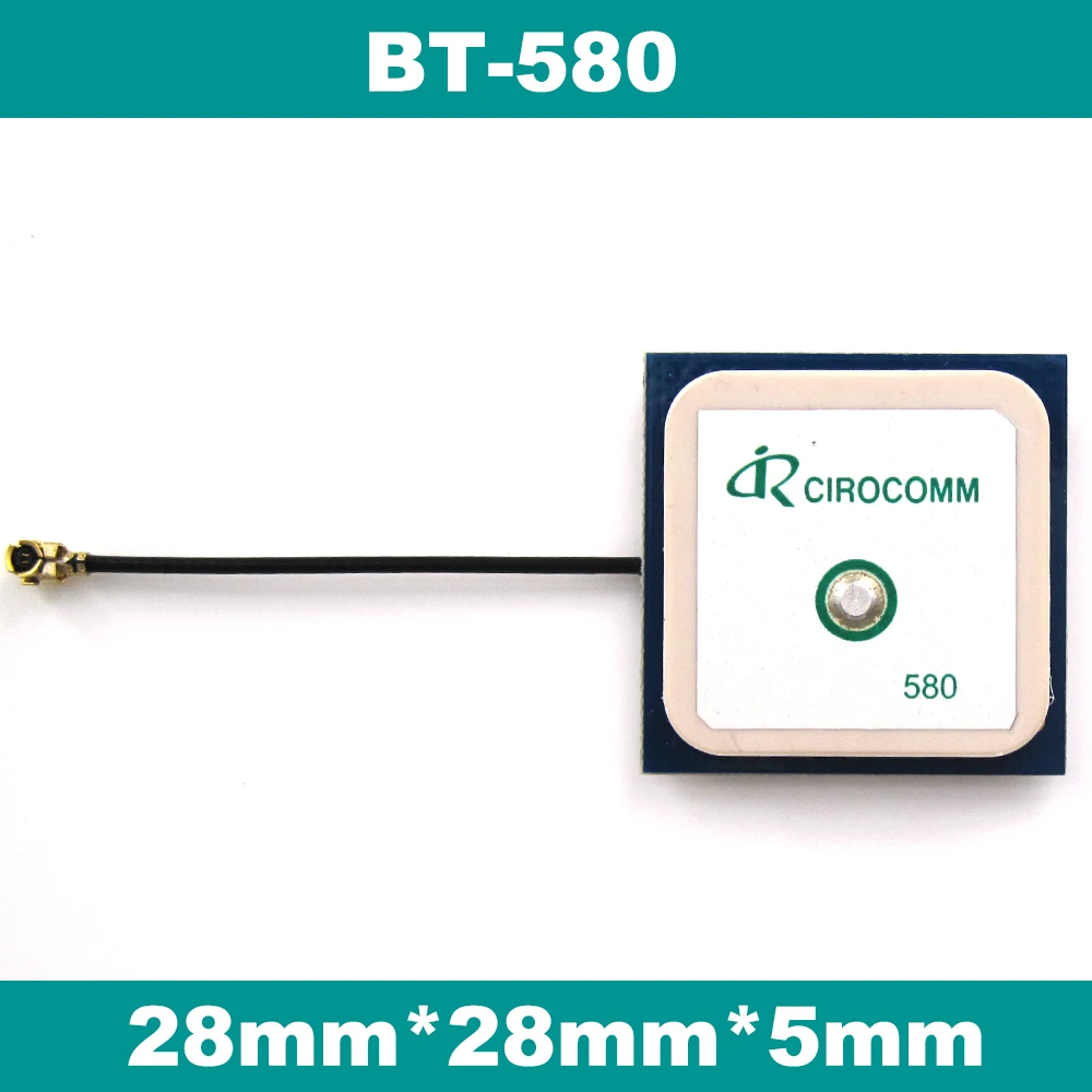 

30dbm,internal GPS Antenna,Cirocomm GPS active antenna,25mm*25mm*5mm GPS antenna,IPEX,BT-580