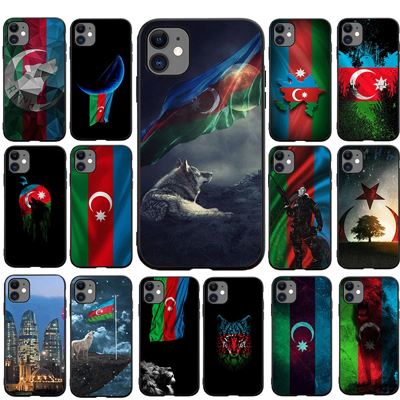 Azerbaian buta flag мобильный телефон TPU чехол для iPhone SE 2020 11 Pro X XR XS Max 7 8 6 6s Plus 5 5s|Бамперы| |