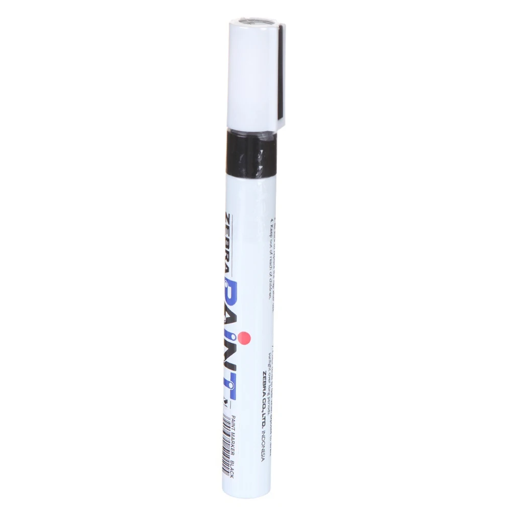 Маркер Zebra Paint Перманентный 1.5mm Black MOP-200MZ-BK | Канцтовары для офиса и дома