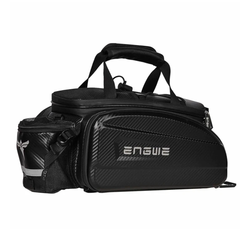 ENGWE Bike Saddle Bag Bicycle Trunk Bag Waterproof Carbon Leather Rear