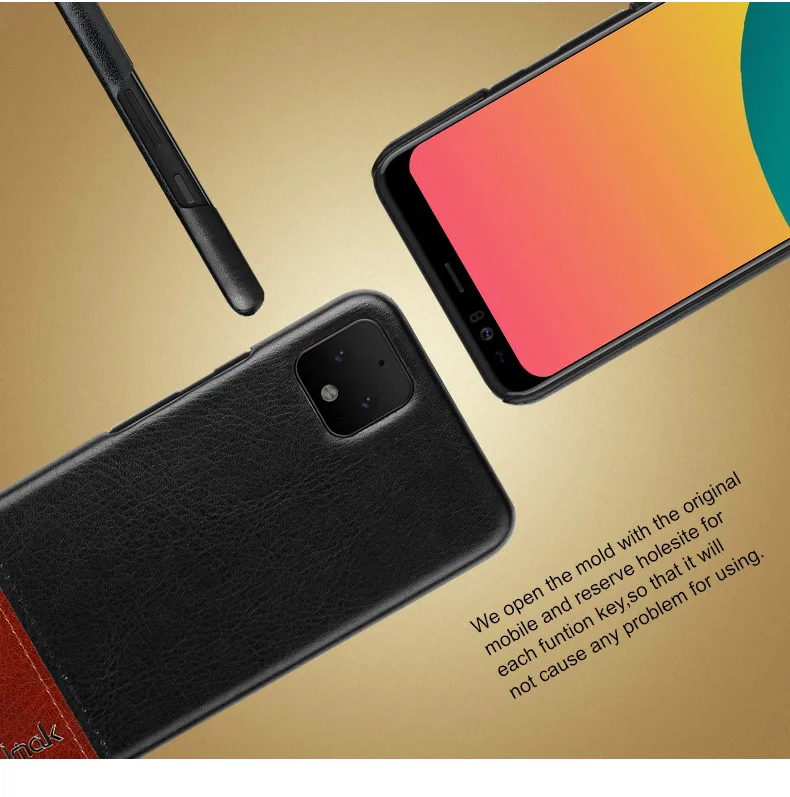 Ruiyi серии свет роскошный кожаный чехол для Google Pixel 4/4 XL крышка тонкий в сдержанном стиле чехол высокого качества