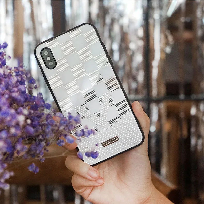 Для Apple X ручная оболочка Xs Max роскошные стразы Xs квадратный мягкий силикагель 8plus полная посылка для huawei P20/P30/por