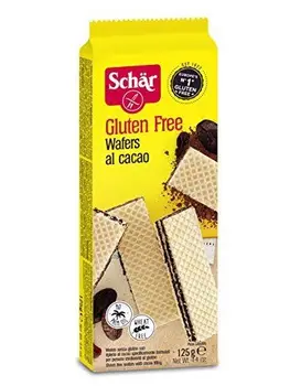 

Dr.Schär Wafers al Cacao - 3 Confezioni da 125 gr, Senza glutine