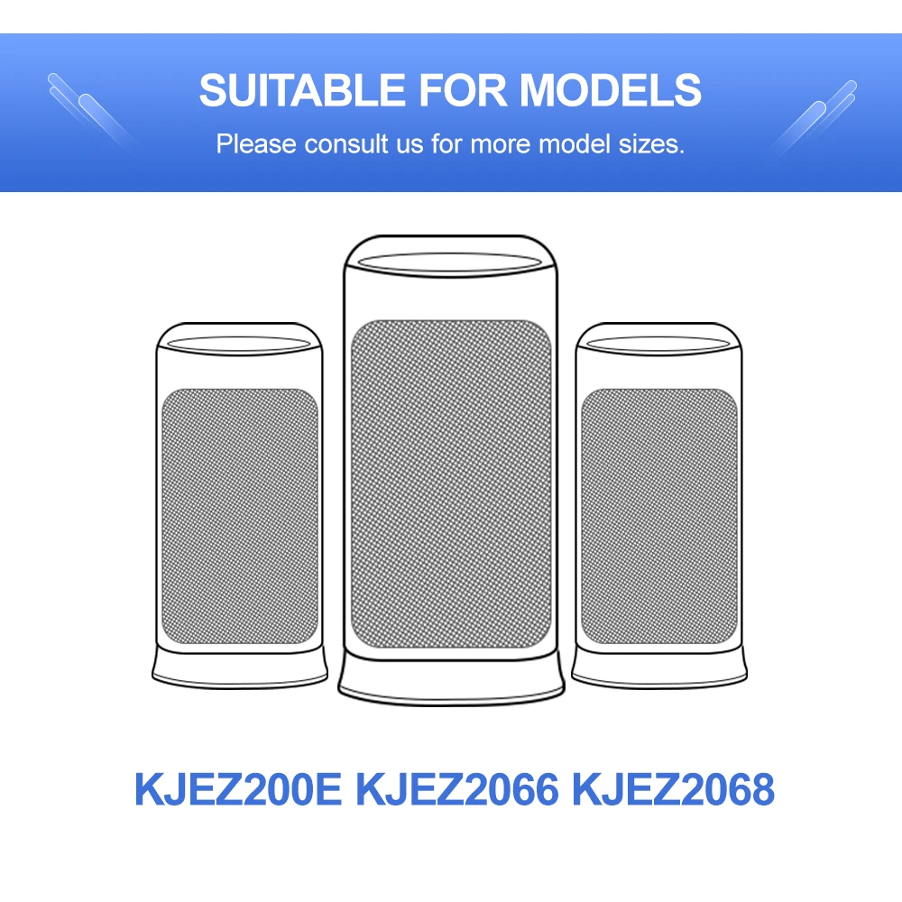 Композитный фильтр для KjEZ200E/2066/2068, сбор фильтр hepa против пыли и активированного угля фильтр частей воздухоочистителя