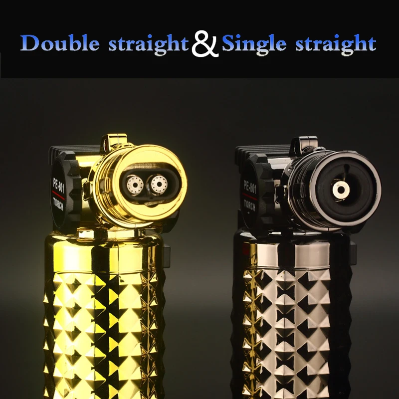 Ветрозащитная металлическая надувная струйная Зажигалка прямая газовая горелка