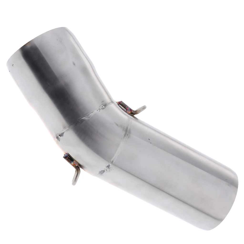 Motorcycle Slip On Exhaust Middle Link Pipe Adapter Connector Universal for Kawasaki ZX6R 636 09-17