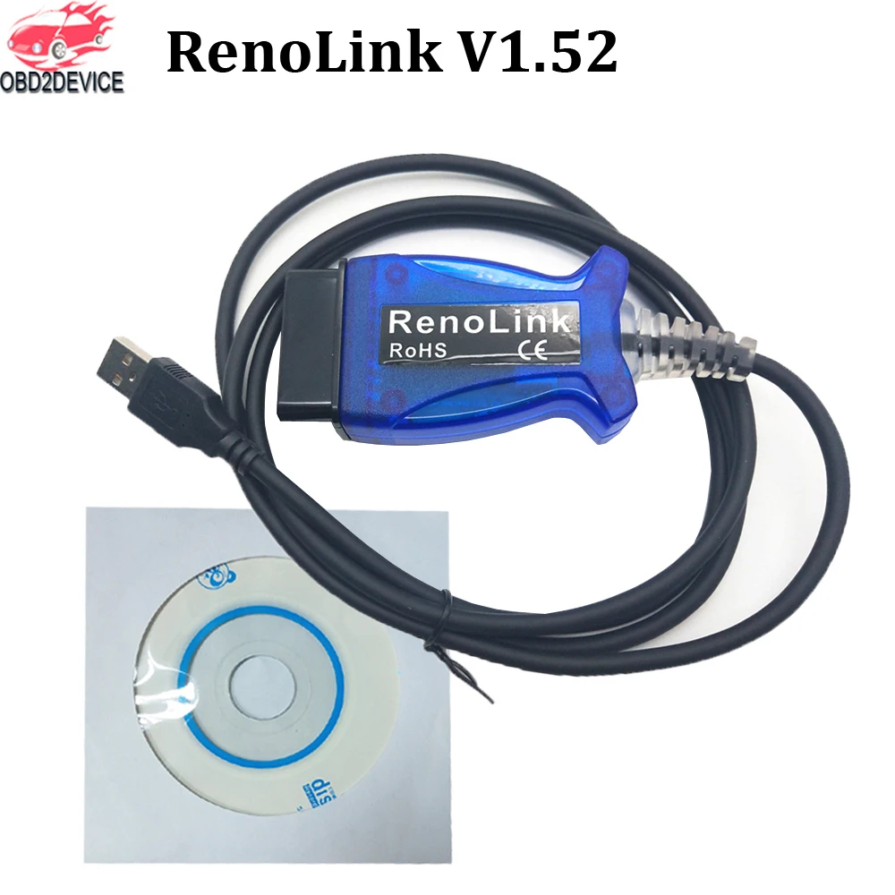 ECU Программатор Renolink V1.52 для Renault Key/Подушка безопасности/ECM/UCH/программатор OBD2
