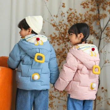 

Fashion Autumn Winter Jacket For Boys Children Jacket Kids Hooded Warm Outerwear Coat For Boy Clothes 2-8 Year Baby Boys Jacket