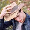 New Cowboy Hats Women Men Western Cowboy Cap For Dad Gentleman Lady Real Leather Sombrero Hombre Jazz Caps 2