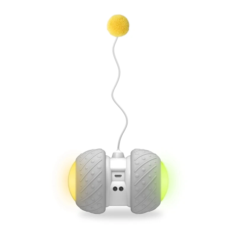 ПК USB Автоматическая подзарядка Электрический дразнящие игрушки дл животных светодиодный светящийся игрушечных автомобилей и головной повязкой с пером Кот интерактивная игрушка для кошек ловли игры