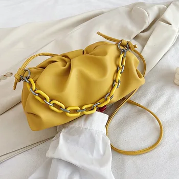 

New fold bag female 2020 summer ins net red new fashionCloud bag wild shoulder messenger leather bag luxury bag hand bag