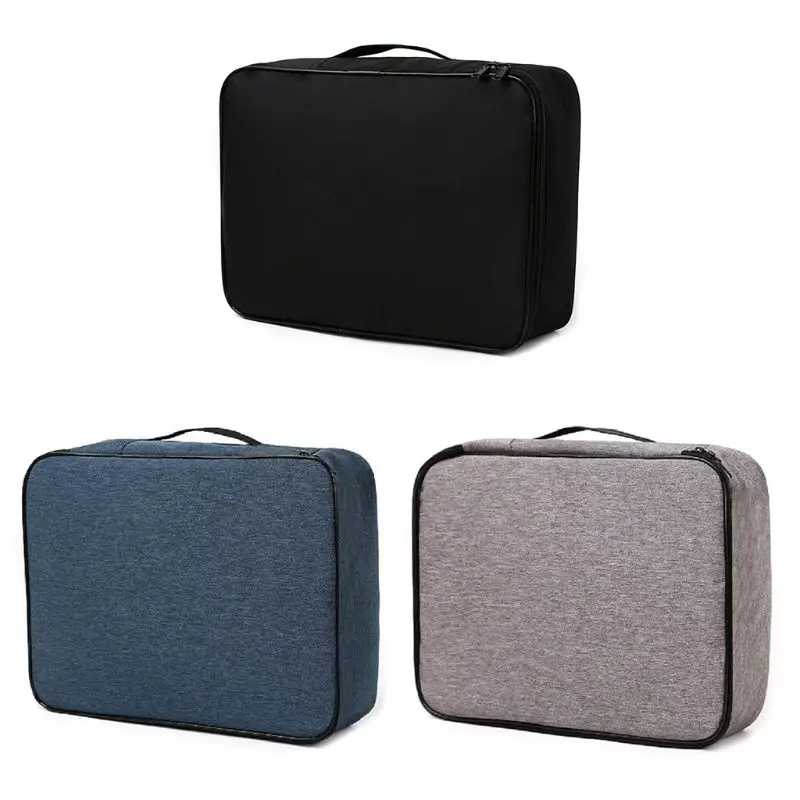 

Document Ticket Bag with Combination Lock Large Capacity Waterproof Home Travel B95C